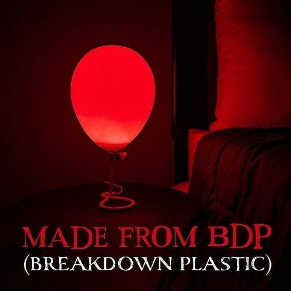 IT Pennywise Red Balloon Lamp Halloween Decor Scary Clown Stephen King Official - Picture 6 of 10